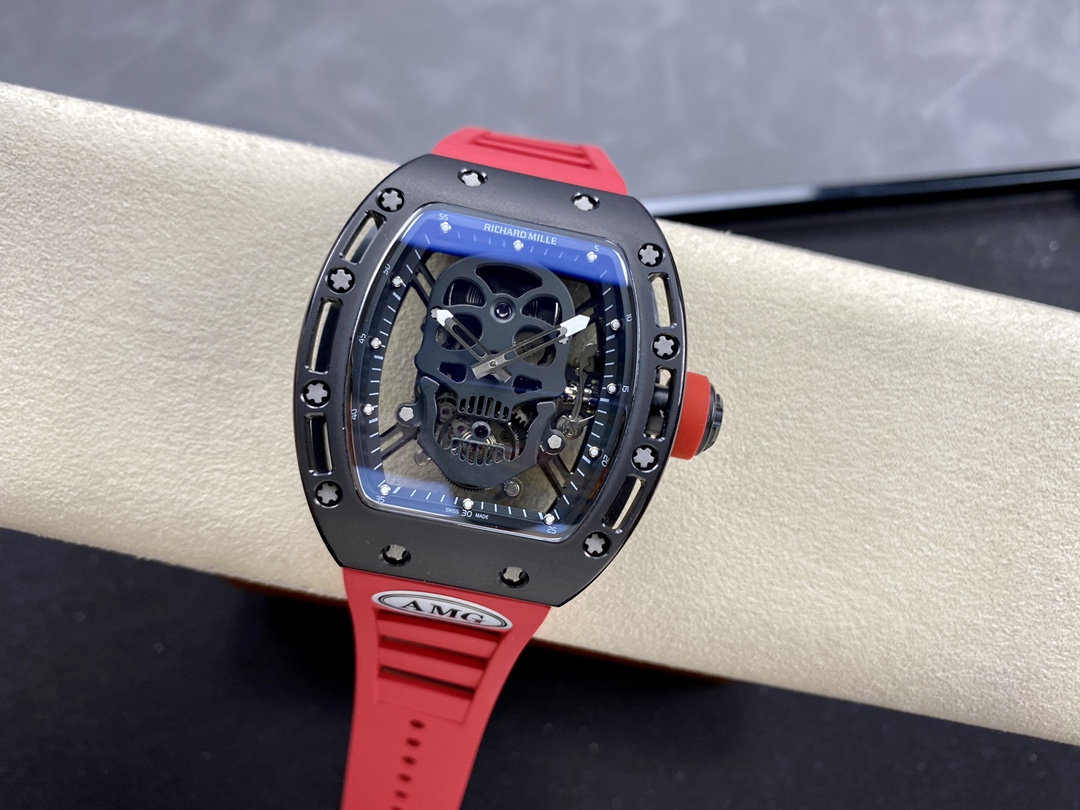 5 Colors Richard Mille Limited Edition RM52 Skull Titanium Tourbillon Openworked Dial - Image 25