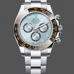 Rolex Platinum Cosmograph Daytona Ice Blue Index Dial Oyster Bracelet 126506 0001