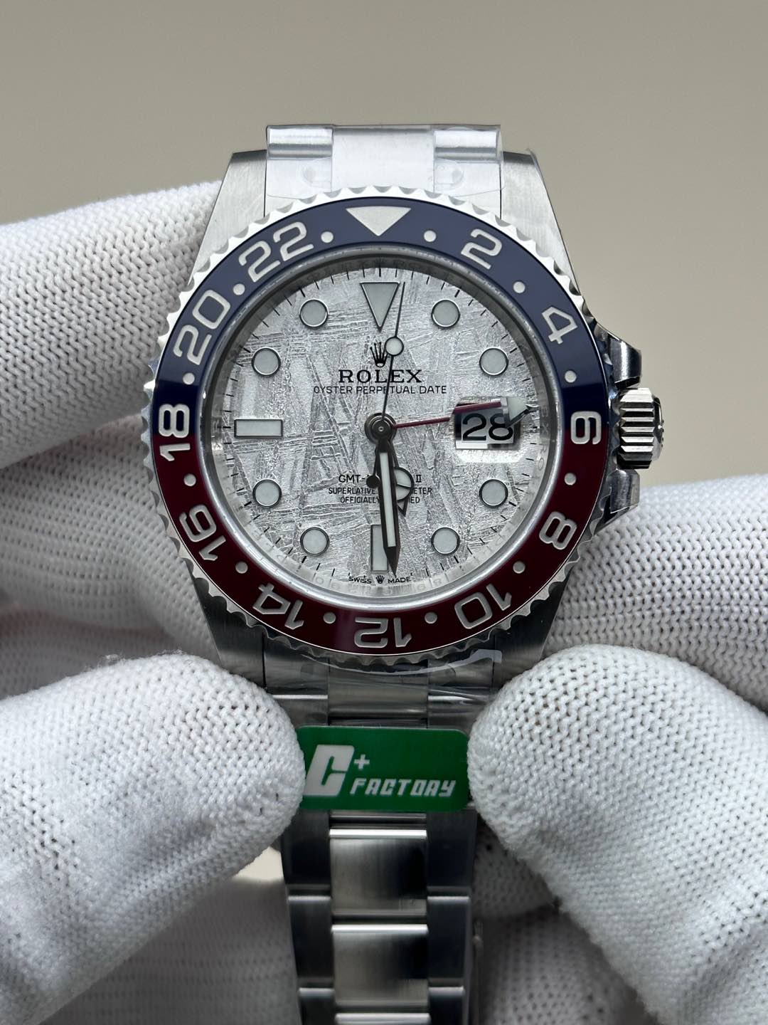 Rolex GMT-Master II 126719 0002 White Gold Meteorite Grey Dial 40mm Mens Replica Watch - Image 12