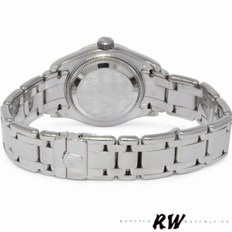 Rolex Pearlmaster 80319 Silver Diamond Dial 29MM Lady Replica Watch - Image 6