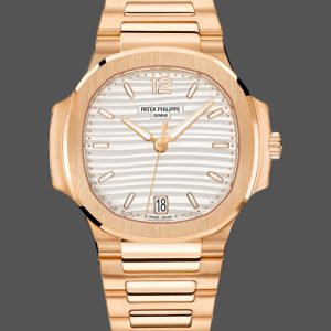 Patek Philippe Nautilus Ladies Rose Gold & Yellow Gold Silver Dial 7118 1R 001 35.2mm