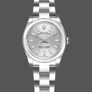 Rolex Oyster Perpetual 176200 Silver Index Stainless Steel 26mm Lady Replica Watch