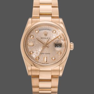 Rolex Day-Date 118205 Jubilee Champagne Dial 36mm Unisex Replica Watch