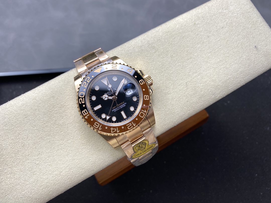 Rolex GMT-Master II 126715CHNR Black Dial Everose case 40MM Mens Replica Watch - Image 6