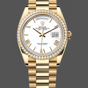 Rolex Day Date 36 Yellow Gold m128348rbr 0064 White Dial