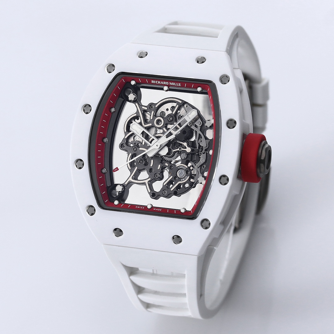 Richard Miller RM 055 RMUL2 NTPT Carbon Fiber White Case Red Mark - Image 5
