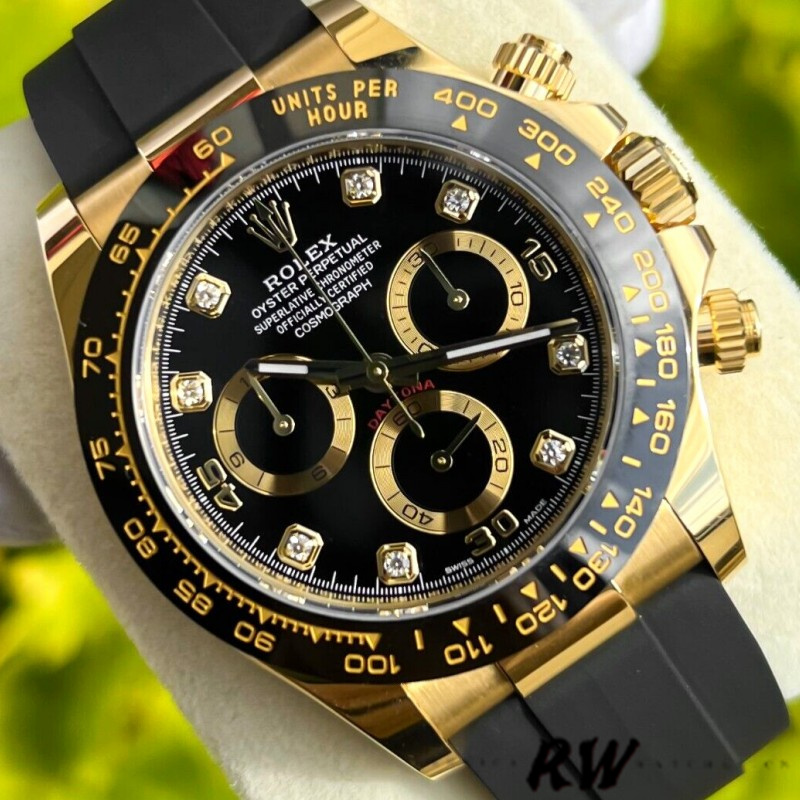 Rolex Daytona 116518LN Black Diamond Dial 40mm Mens Replica Watch - Image 3