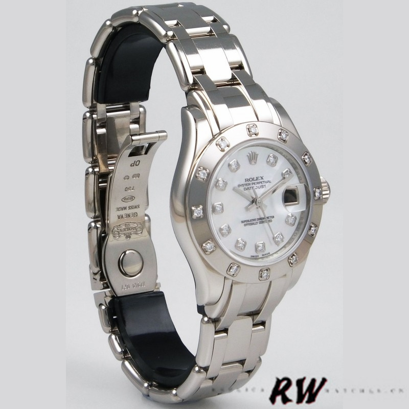 Rolex Pearlmaster 80319 MOP Diamond Dial 29MM Lady Replica Watch - Image 2