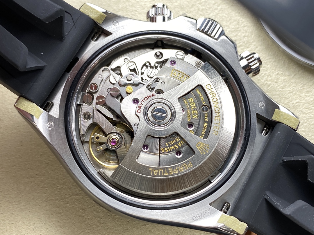 Rolex Daytona 116519 White Gold Automatic Black Dial Diamonds 40mm Mens Replica Watch - Image 8