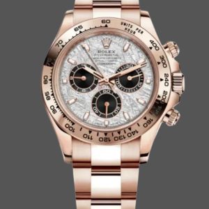 Rolex Daytona m116505 Everose Gold Meteorite Grey Dial 40MM Mens Replica Watch
