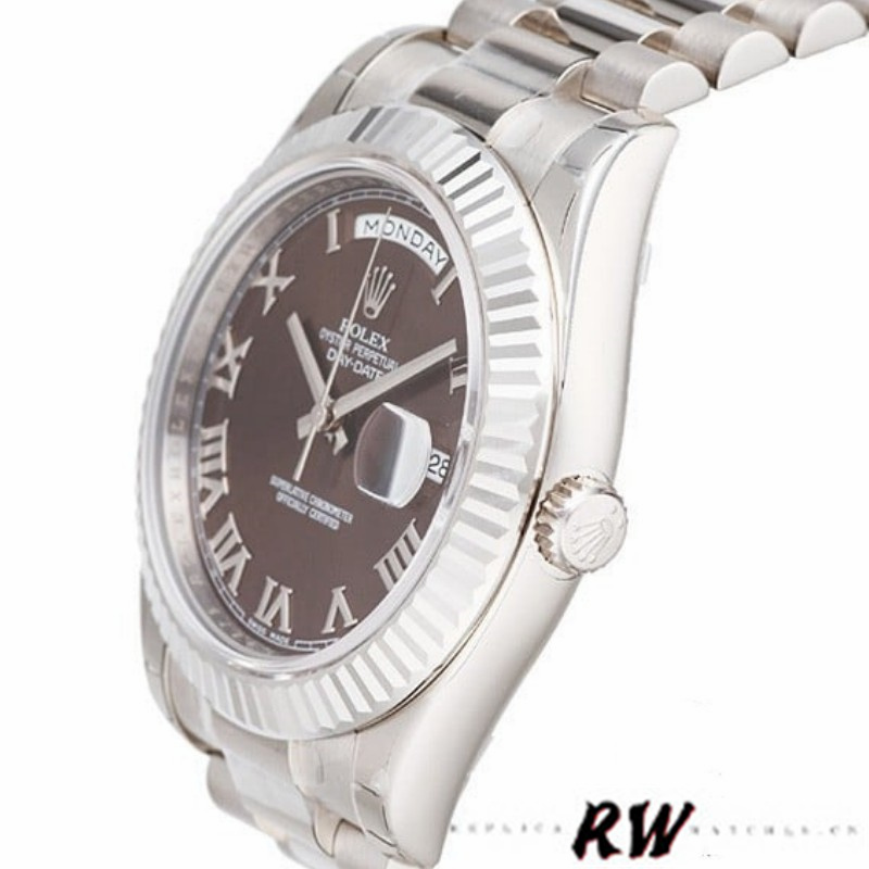 Rolex Day-Date 118239 Chocolate Brown Dial 36mm Unisex Replica Watch - Image 3
