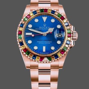 Rolex Yacht-Master 116695 Everose Gold Blue Dial 40MM Mens Replica Watch