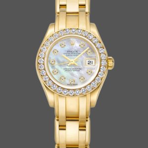 Rolex Pearlmaster 80298 White MOP Dial 29MM Lady Replica Watch