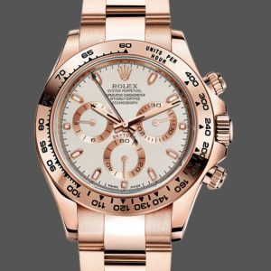 Rolex Cosmograph Daytona 116505 Oyster Bracelet Rose Ivory Dial 40mm Mens Replica Watch