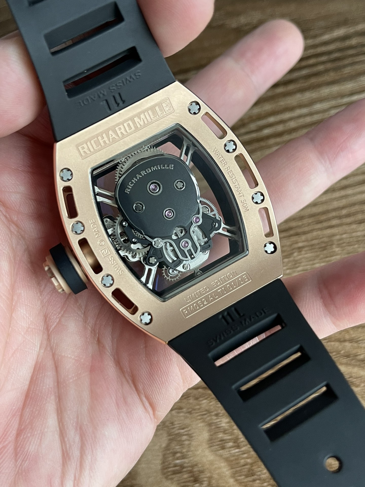 5 Colors Richard Mille Limited Edition RM52 Skull Titanium Tourbillon Openworked Dial - Image 19