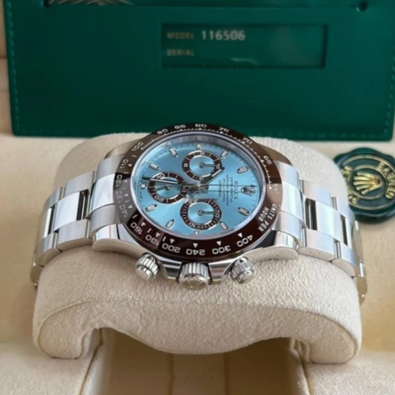 Rolex Cosmograph Daytona 116506 50th Anniversary Ice Blue Dial 40mm Mens Replica Watch - Image 3
