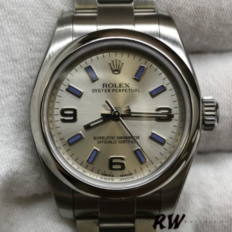 Rolex Oyster Perpetual 176200 Stainless Steel Silver Dial 26MM Lady Replica Watch - Image 2