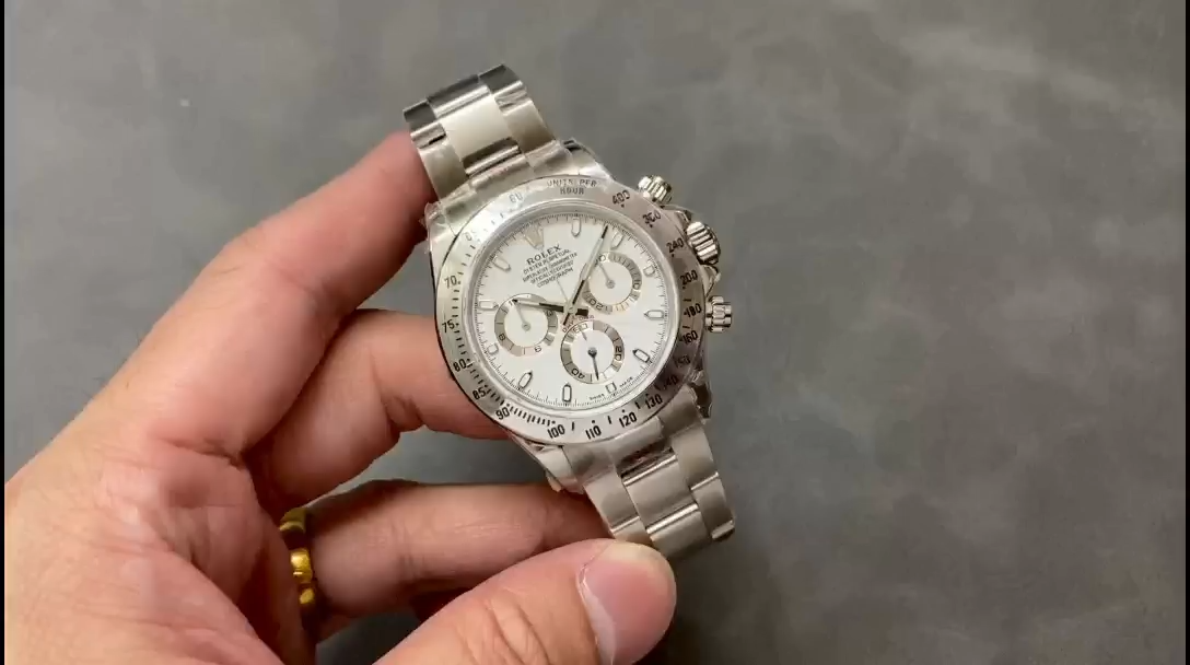 Rolex Daytona 116520 Stainless Steel Case White Dial 40MM Mens Replica Watch - Image 2