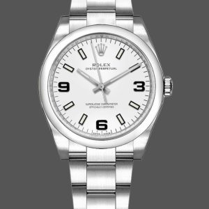 Rolex Oyster Perpetual Air-King 114200 White Dial 34mm Automatic Unisex replica watch