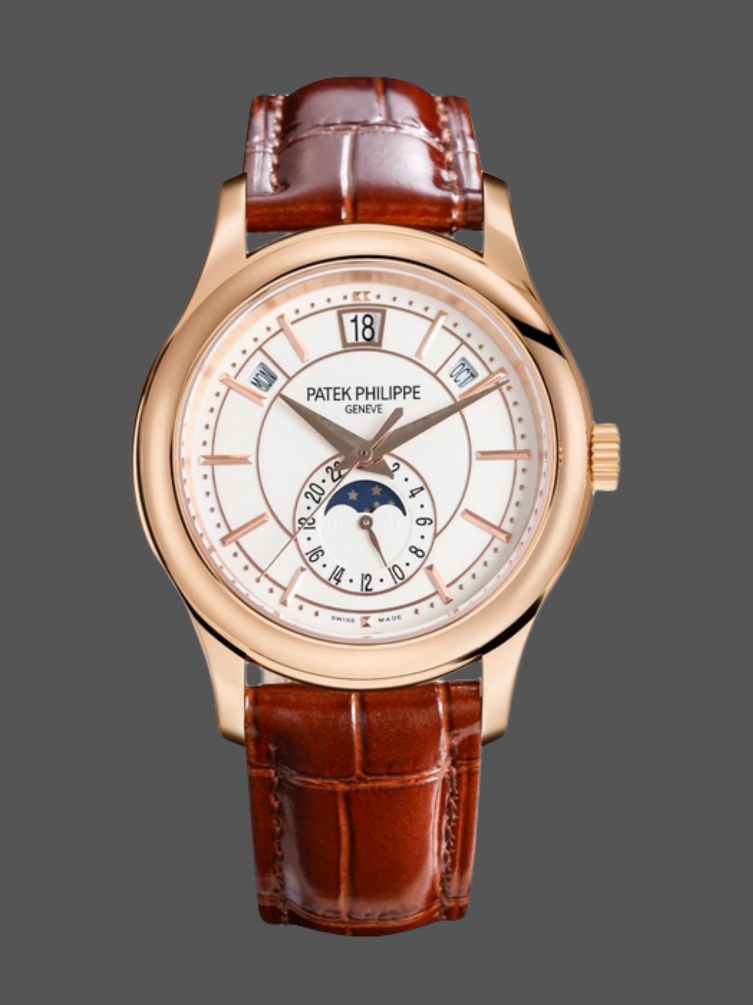 Replica Patek Philippe Complications Rose Gold 5205R 001 40mm Mens Watch