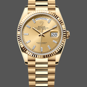 Rolex Day Date 36 Champagne Dial Yellow Gold Bracelet 128238 0132