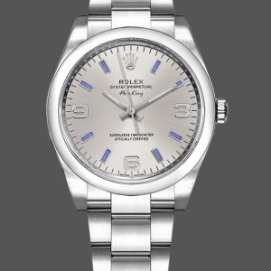 Rolex Oyster Perpetual Air-King 114200 Silver Dial 34mm Unisex Replica watch