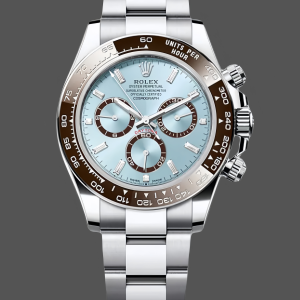 Rolex Platinum Cosmograph Daytona Ice Blue Ice Blue Diamond Baguette Mark 126506 0002
