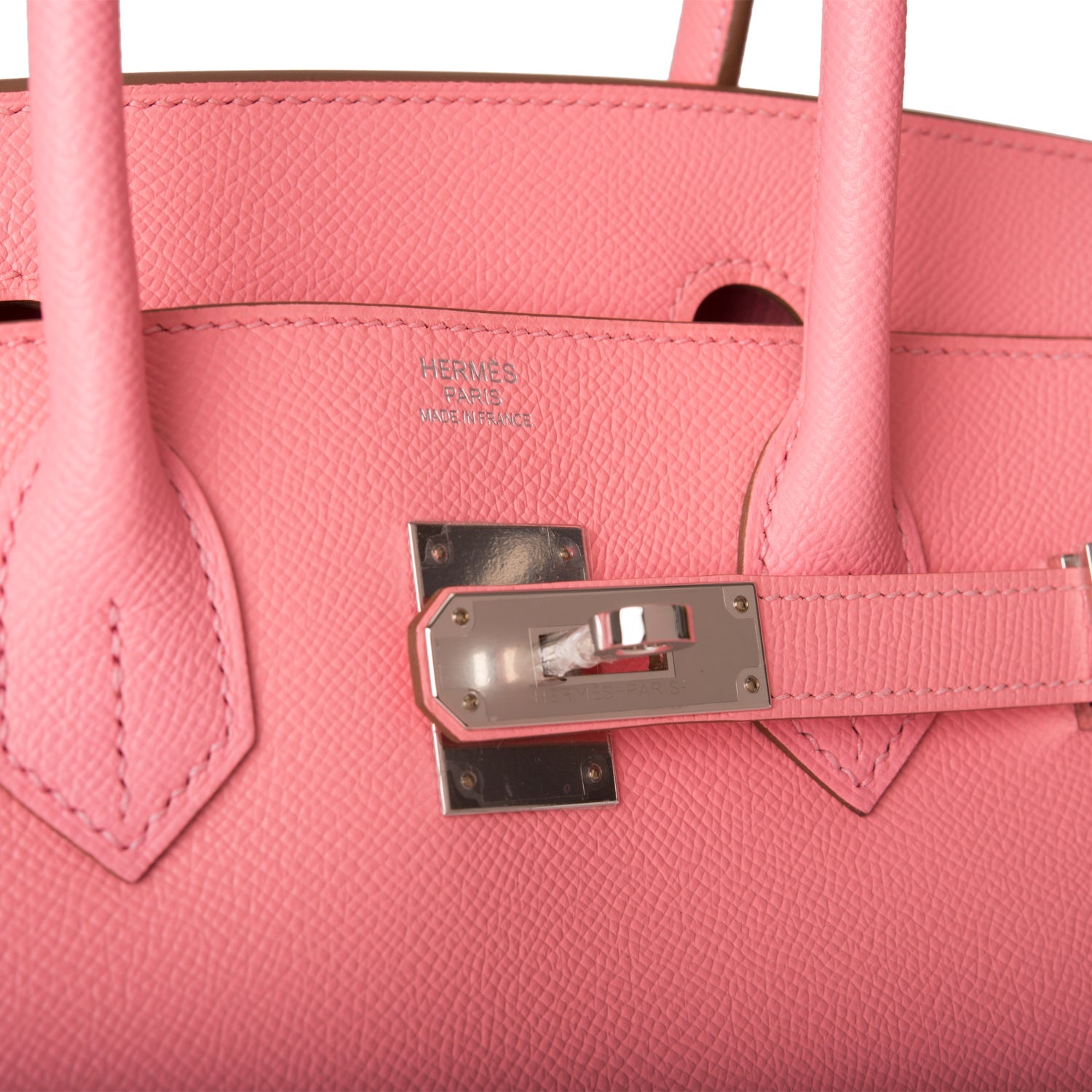 Hermes Birkin 30 Rose Confetti Epsom Palladium Hardware - Image 3