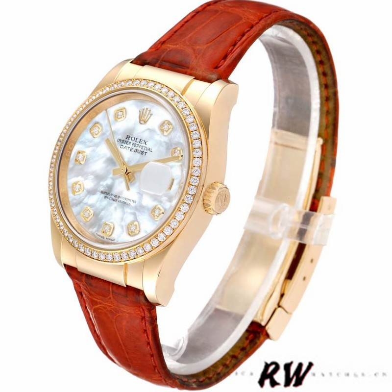Rolex Datejust 116188 Mother of Pearl Diamond 36mm Unisex Replica Watch - Image 3