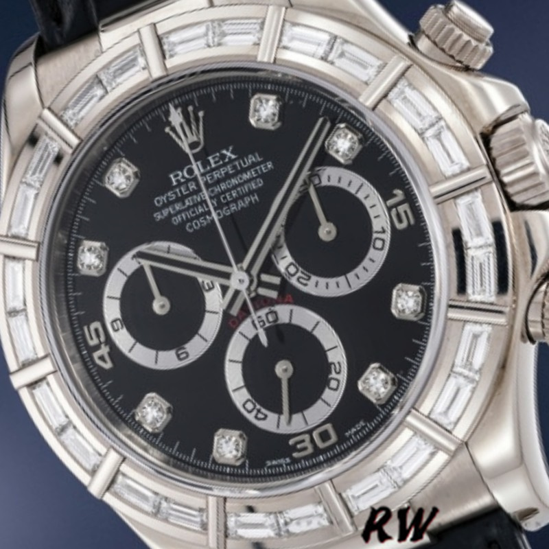 Rolex Cosmograph Daytona 116589 Black Diamond Dial 40MM Mens Replica Watch - Image 2