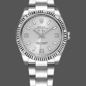 Rolex Oyster Perpetual Air-King 114234 Silver Dial 34mm Unisex Replica Watch