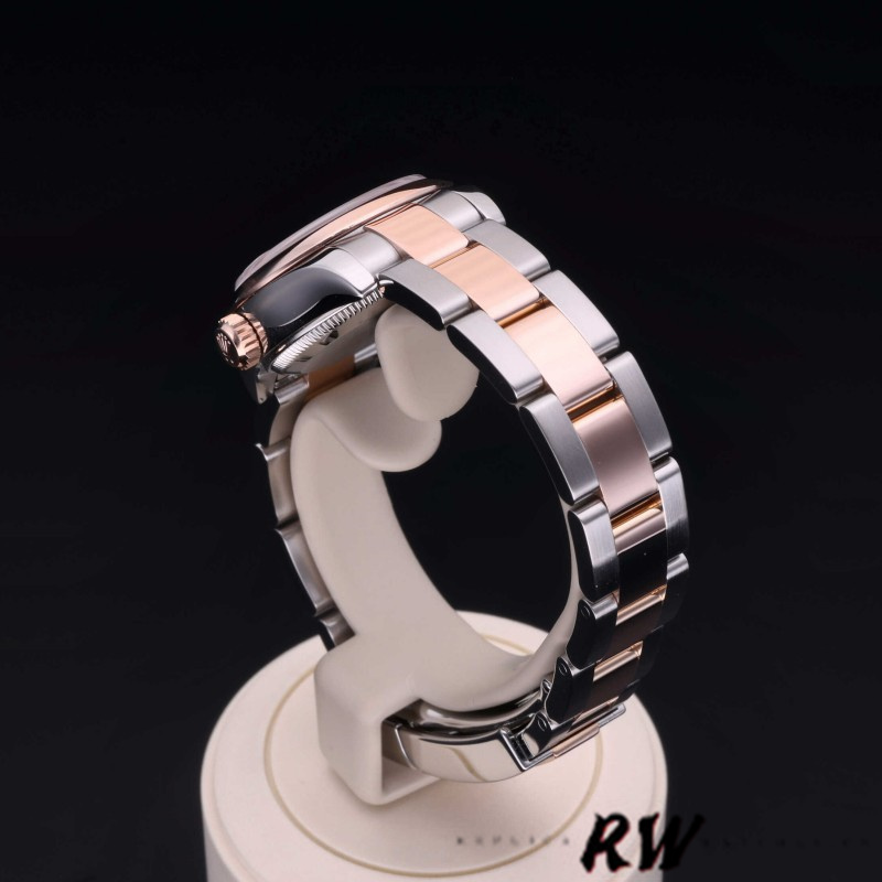 Rolex Datejust 179161 Stainless Steel and Everose Gold Concentric Circle Silver Dial 26MM Lady Replica Watch - Image 6