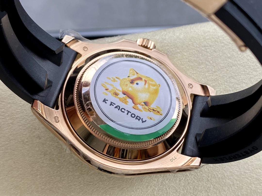 Rolex Yacht-Master 116695 Black Rubber Strap Black Dial 40MM Mens Replica Watch - Image 9