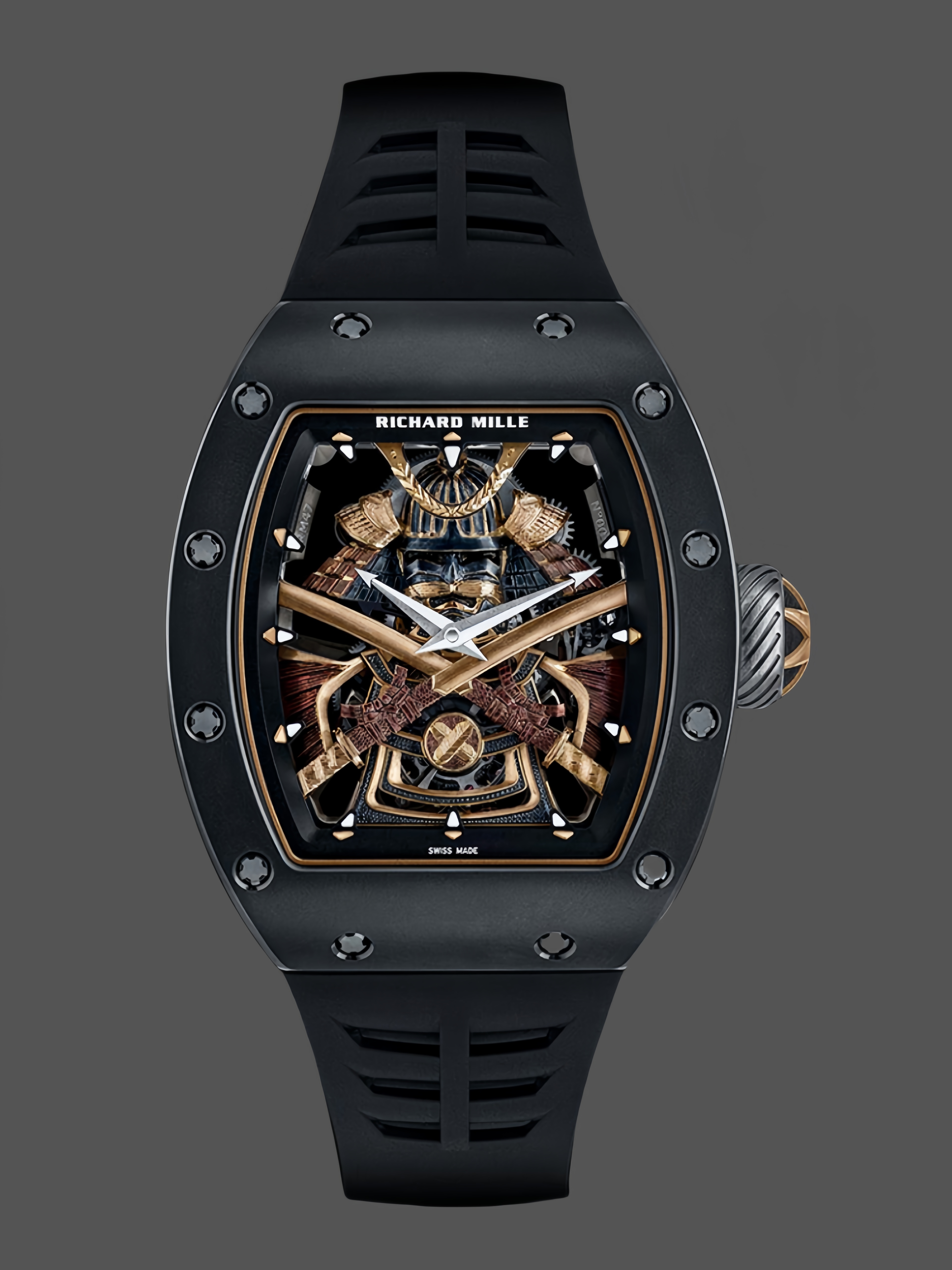 Richard Mille RM47 Edition Tourbillon Skeleton Black Ceramic Casing Watch