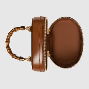 Mini bamboo shoulder bag