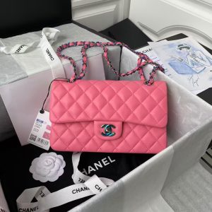 Chanel Small Classic Handbag Gradient Metal
