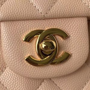 Chanel Small Classic Handbag Caviar Gold Hardware