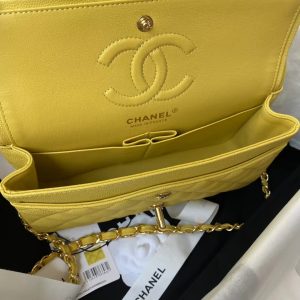 Chanel Small Classic Handbag Caviar Gold Hardware