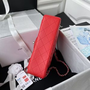 Chanel Small Classic Handbag Silver Hardware