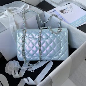 Chanel Small Classic Handbag Gradient Metal