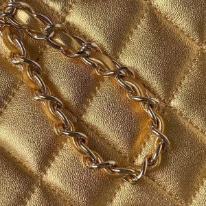 Chanel 24C AS4579 Star Bag Metallic Gold Lambskin Gold Hardware