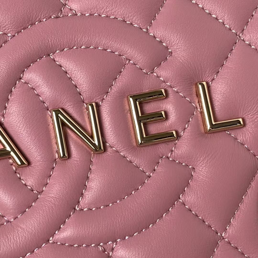 Chanel 24C AS4579 Star Bag Pink Lambskin Light Gold Hardware - Image 8
