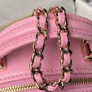 Chanel 24C AP3573 Mini Backpack Lambskin Gold Metal Pink
