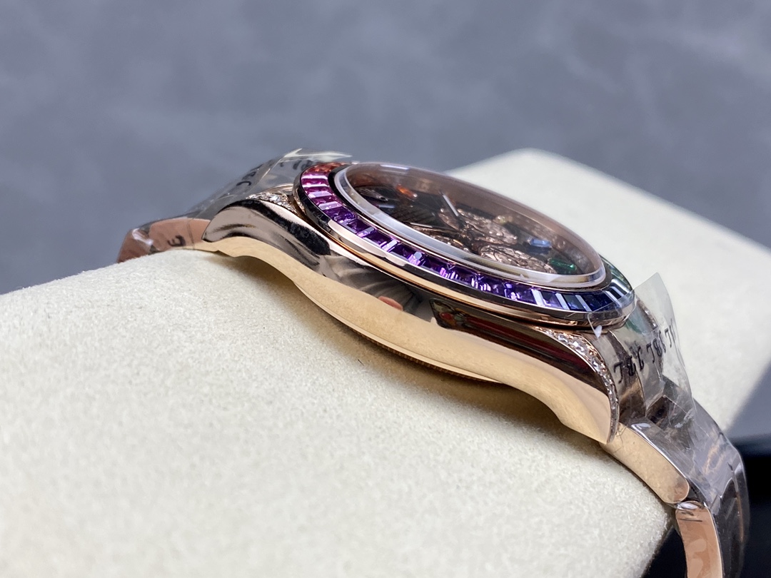 Rolex Cosmograph Daytona 40mm Black Sapphire Rainbow Dial 116595RBOW - Image 7