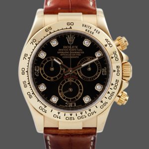 Rolex Cosmograph Daytona 116518 Black Dial 40mm Mens Replica Watch