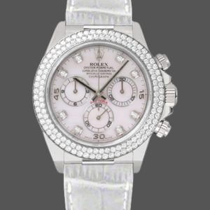 Rolex Cosmograph Daytona 116589 White MOP Diamond Dial 40MM Mens Replica Watch