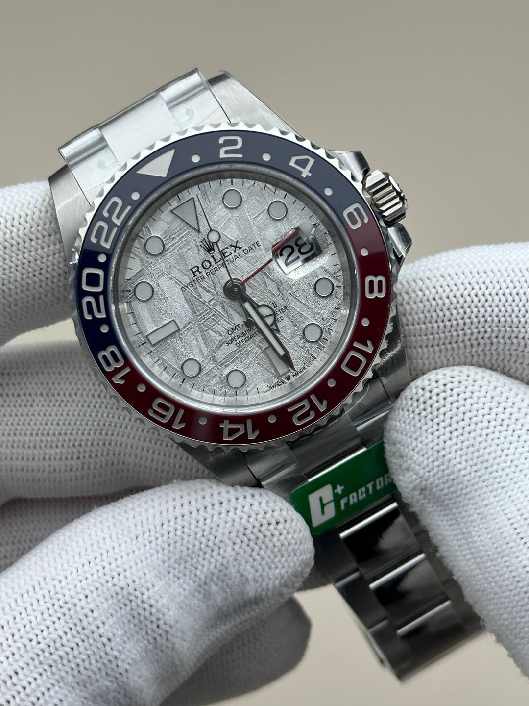 Rolex GMT-Master II 126719 0002 White Gold Meteorite Grey Dial 40mm Mens Replica Watch - Image 13
