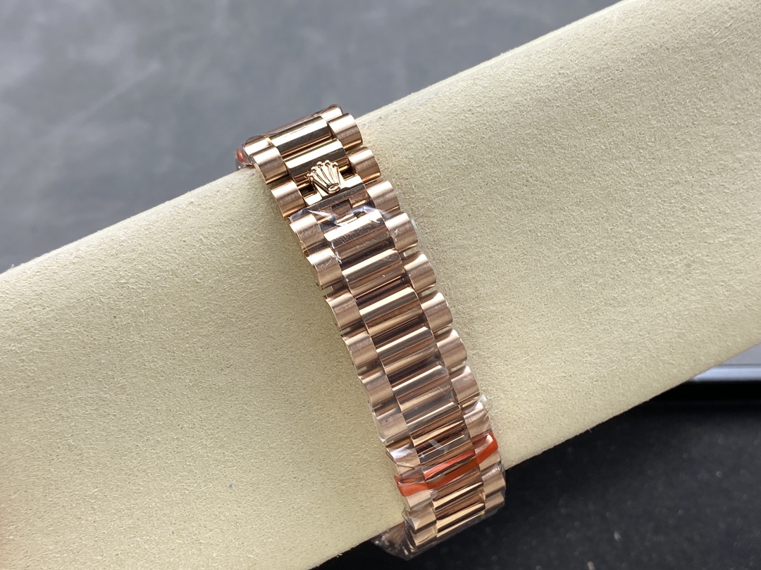 Rolex Day-Date 228345RBR 0007 Sundust Diamond Dial Diamond Bezel 40mm Mens Replica Watch - Image 11