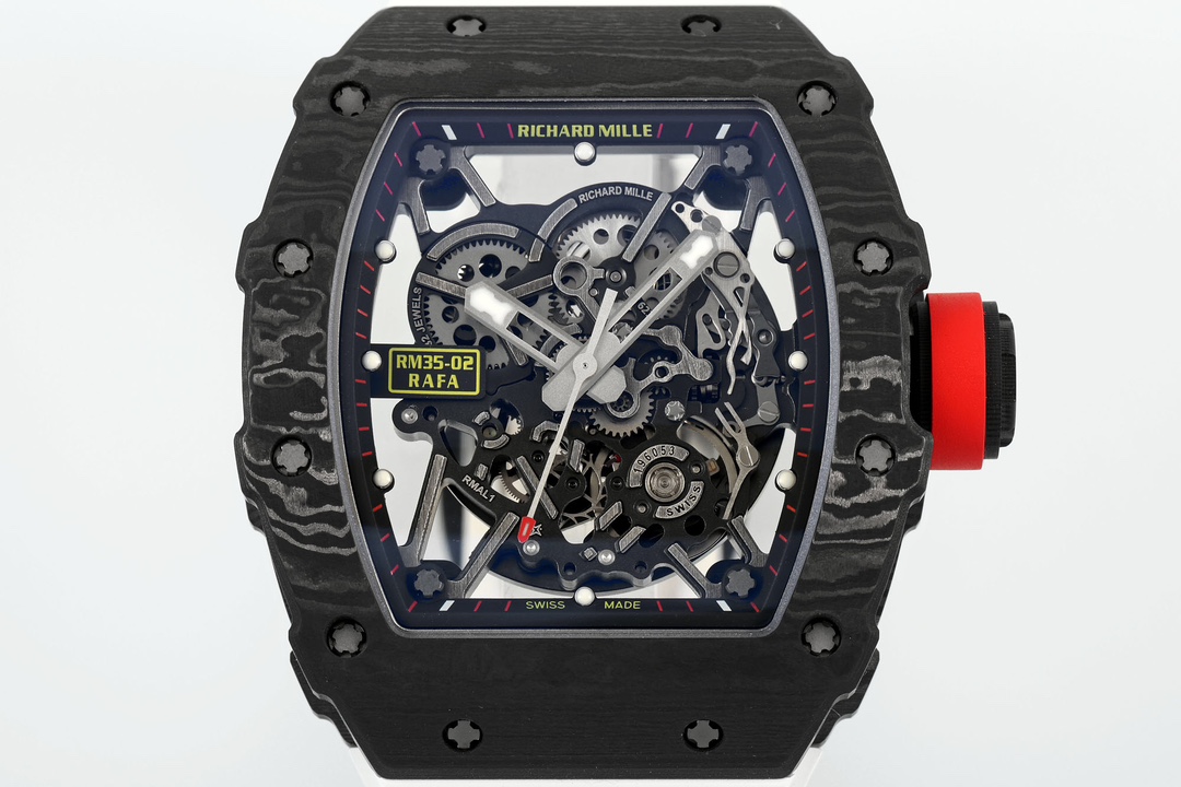 Richard Mille RM 035-02 Rafael Nadal NTPT Carbon on White Rubber Strap - Image 2
