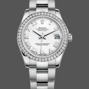 Rolex Datejust 178384 White Roman Numeral Dial 31MM Lady Replica Watch
